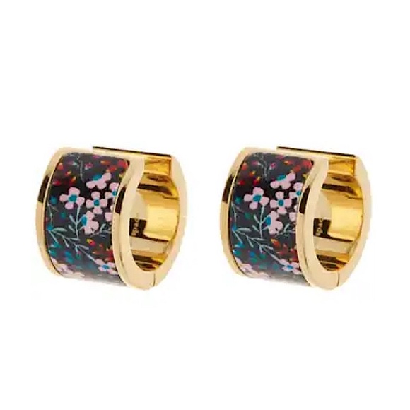 KATE SPADE • Heritage Spade Flower Huggies Hoop Earrings - Picture 4 of 5